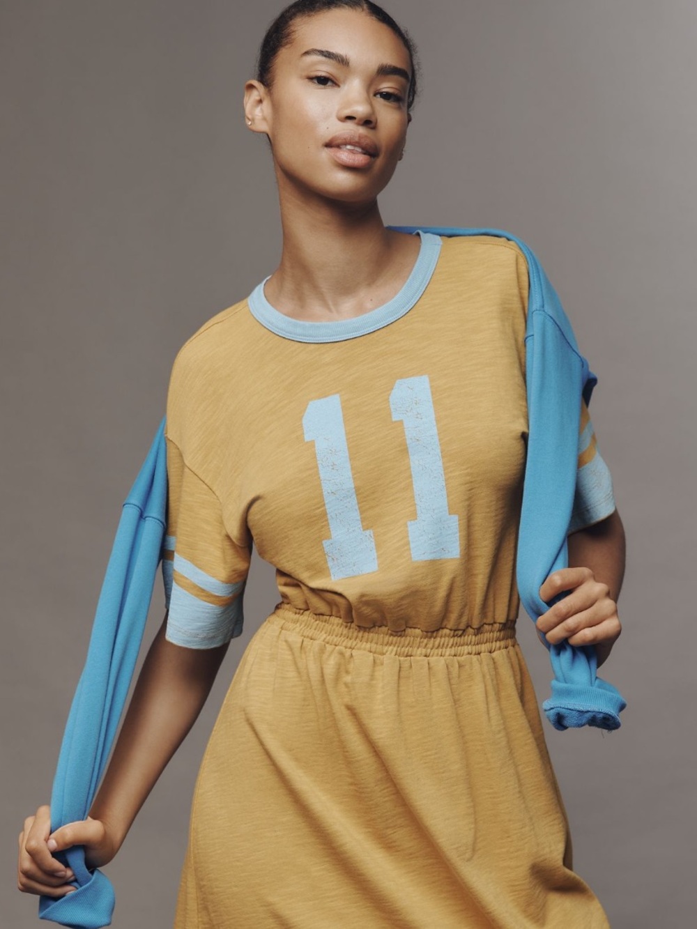 Anthropologie Sundry Rugby Midi Dress